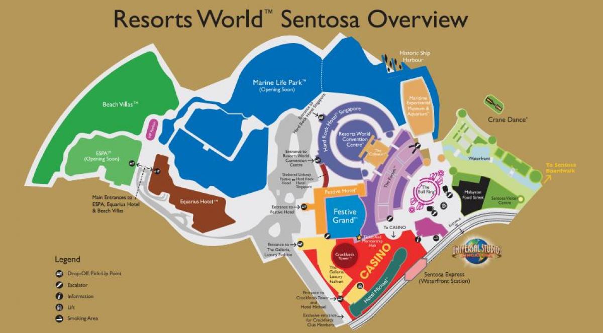 Resorts Dunia Sentosa ramani