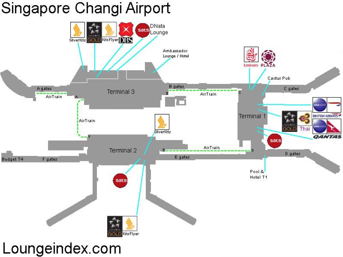 ramani ya Singapore airport